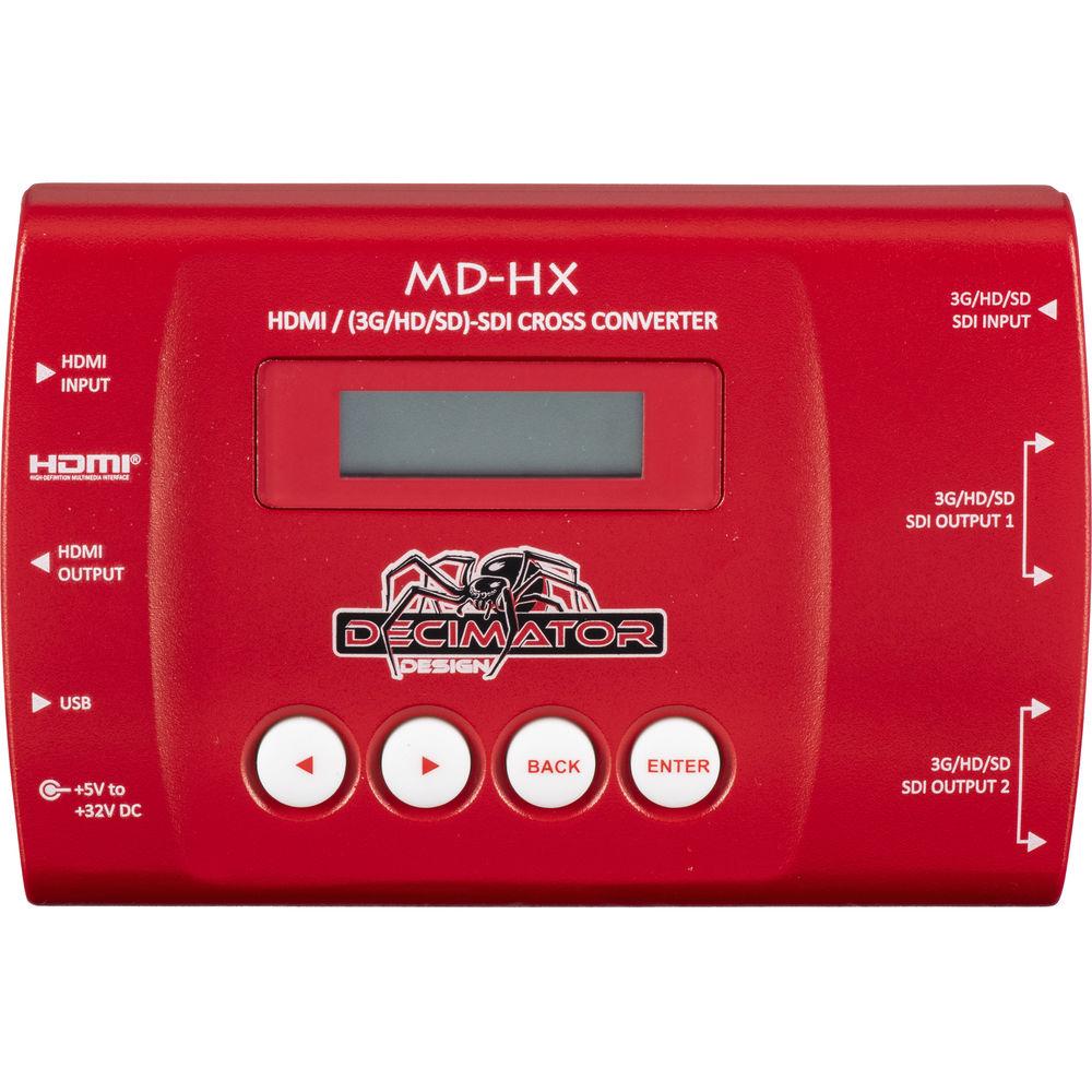 DECIMATOR MD-HX Miniature HDMI SDI Cross Converter with Scaling & Frame Rate Conversion, DECIMATOR, MD-HX, Miniature, HDMI, SDI, Cross, Converter, with, Scaling, &, Frame, Rate, Conversion