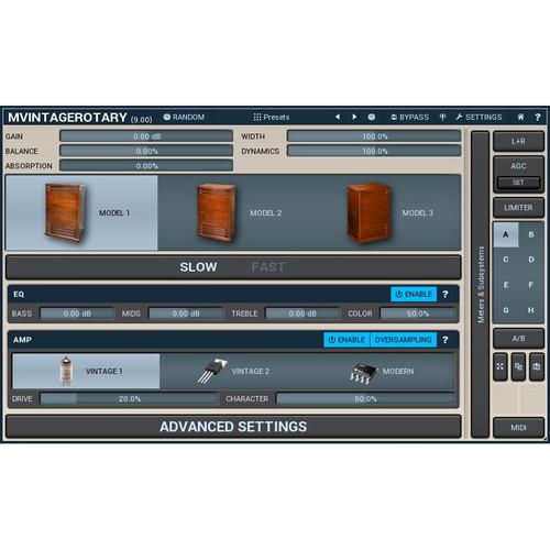MeldaProduction MVintageRotary - Leslie Cabinet Simulation Plug-In