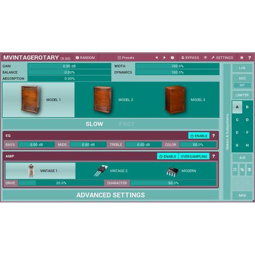 MeldaProduction MVintageRotary - Leslie Cabinet Simulation Plug-In