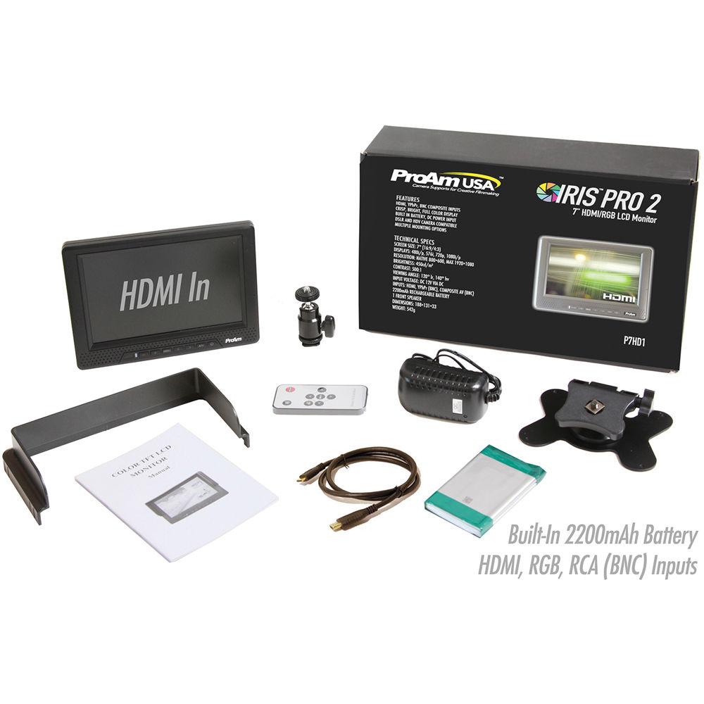 ProAm USA 7" Iris Pro 2 On-Camera Monitor