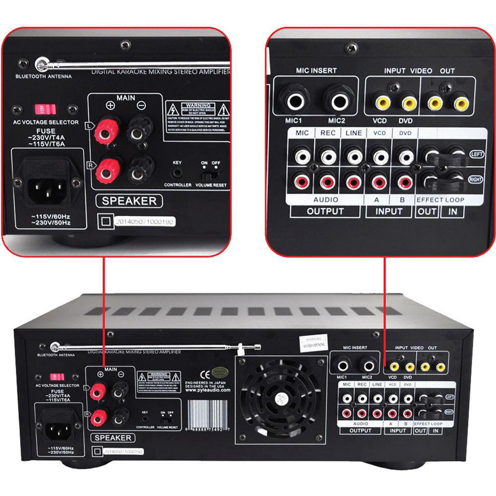 Pyle Pro PMXAKB1000 Bluetooth Karaoke Mixer Amplifier