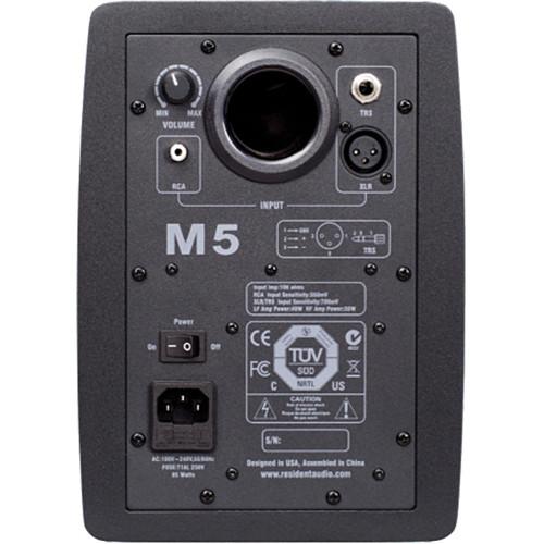Resident Audio M5 Active Nearfield Studio Monitor, Resident, Audio, M5, Active, Nearfield, Studio, Monitor