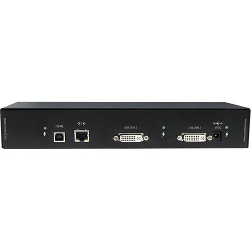 Smart-AVI UDX-2PTXS Dual DVI-D and USB 2.0 Extender Transmitter over Three CAT5 Cables