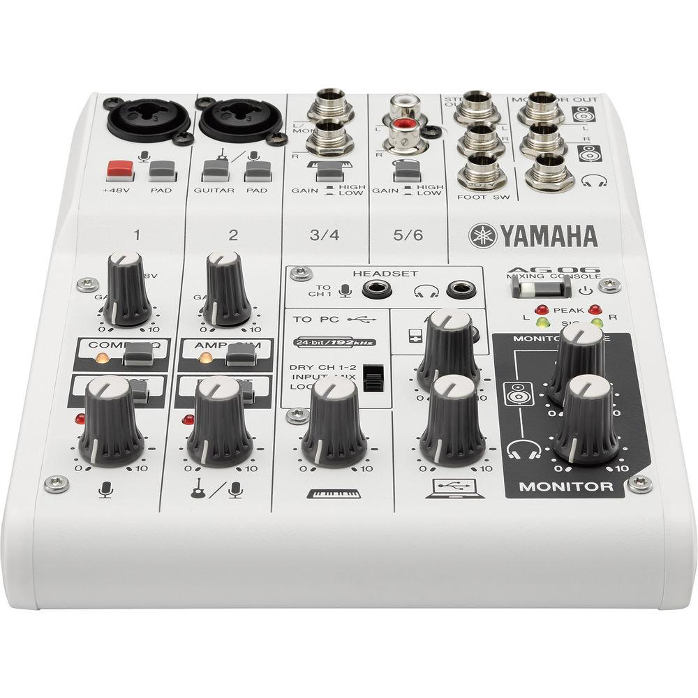 Yamaha AG06 6-Channel Mixer & USB Audio Interface