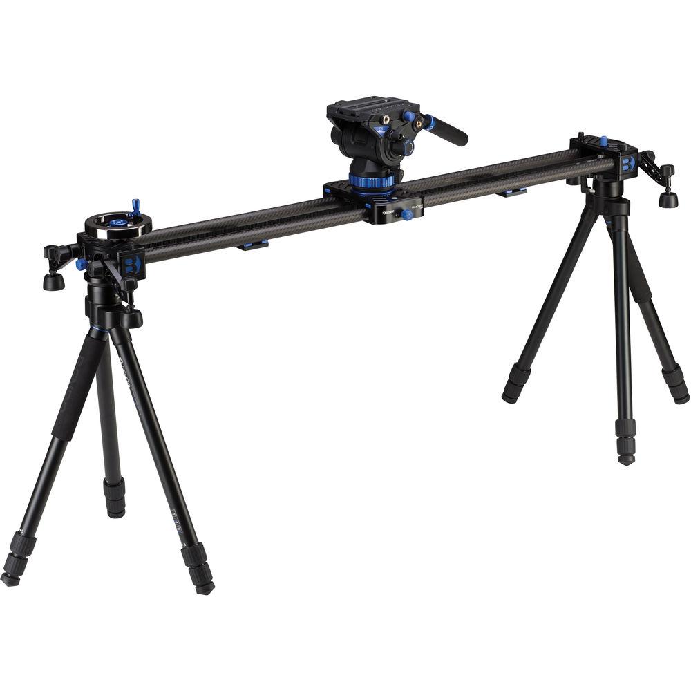 Benro MoveOver12 35.4" Dual Carbon Rail Slider Kit with Video Head & Tripods