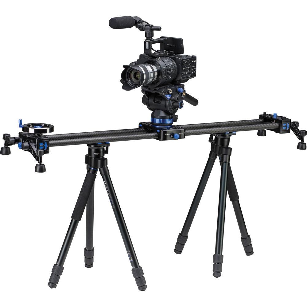 Benro MoveOver12 35.4" Dual Carbon Rail Slider Kit with Video Head & Tripods