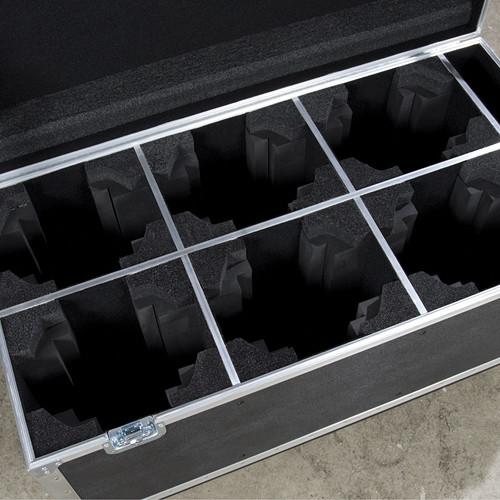 Elation Professional DRCRAY2R Road Case for Six Rayzor Beam 2R Fixtures