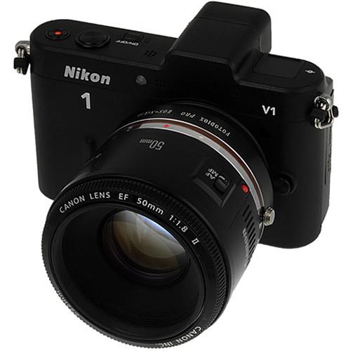 FotodioX Canon EF EF-S-Mount Lens to Nikon 1-Series Mount Camera Adapter
