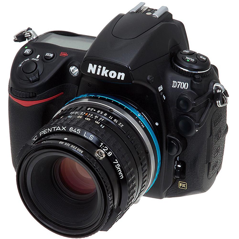 FotodioX Pentax 645 Lens to Nikon F Camera Vizelex ND Throttle Adapter