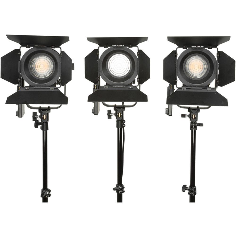ikan Helia 40W Bi-Color LED Fresnel 3-Light Kit