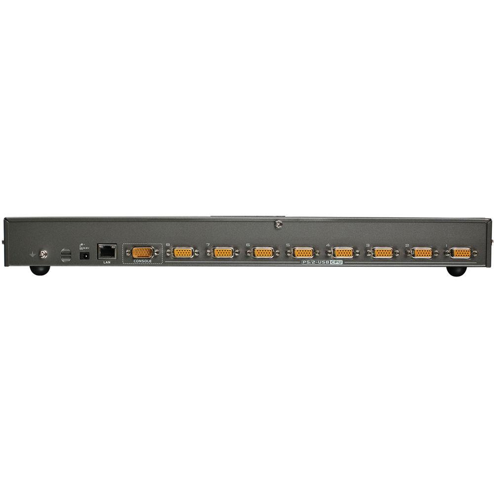 IOGEAR GCS1808iKITTAA 19" Rack Mount 8-Port IP Based KVM Switch Kit with PS 2 & USB KVM Cables