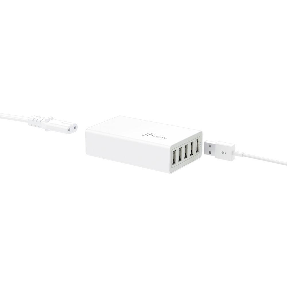 j5create 40W 5-Port USB Super Charger