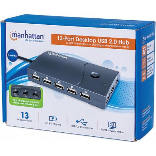 Manhattan 13-Port USB 2.0 Desktop Hub