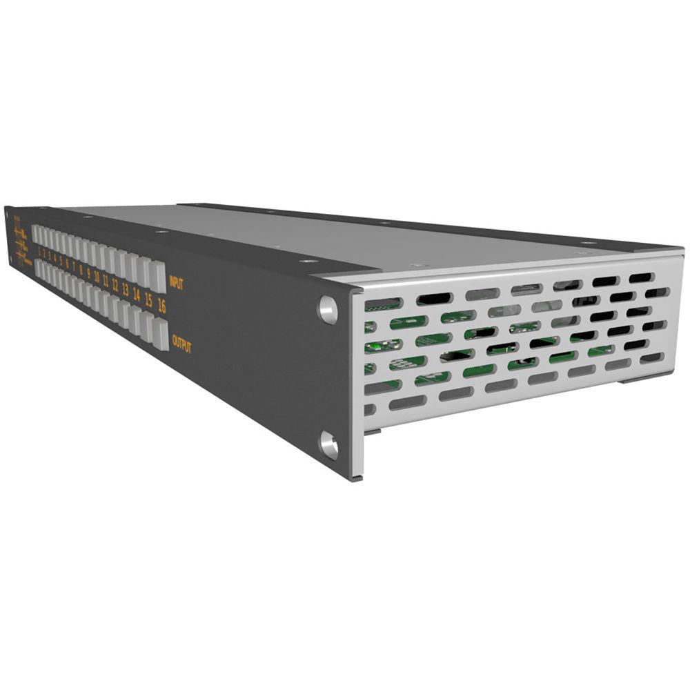 Matrix Switch 16 x 16 3G-SDI Video Routing Switcher with Status Panel