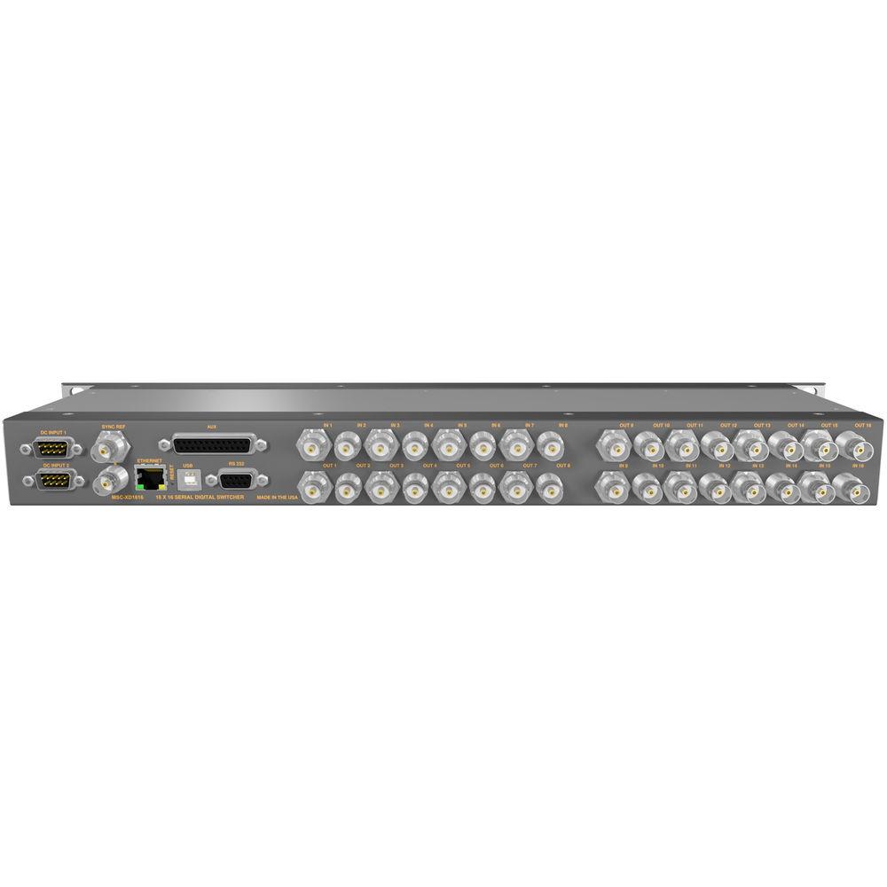 Matrix Switch 16 x 16 3G-SDI Video Routing Switcher with Status Panel