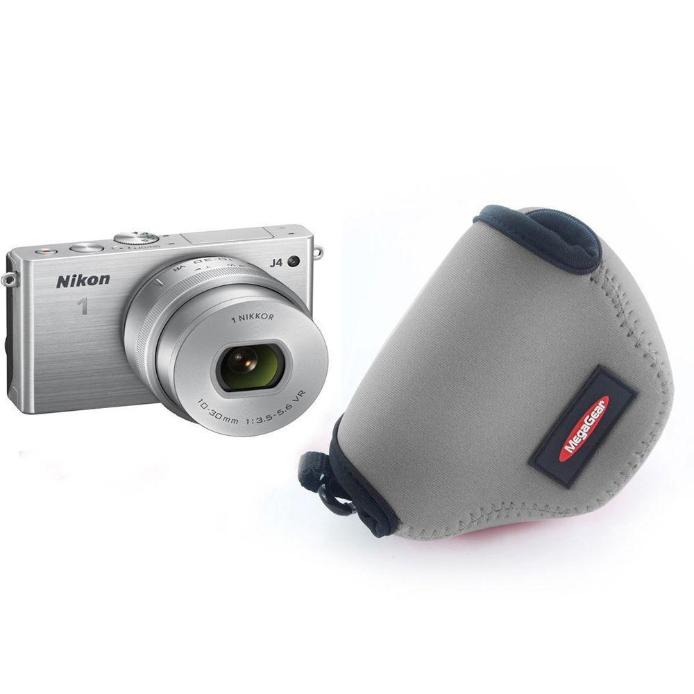 MegaGear MG385 Ultra-Light Neoprene Case for Nikon 1 J4 with 10-30mm
