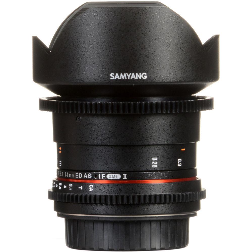 Samyang 14mm T3.1 VDSLRII Cine Lens for Canon EF Mount