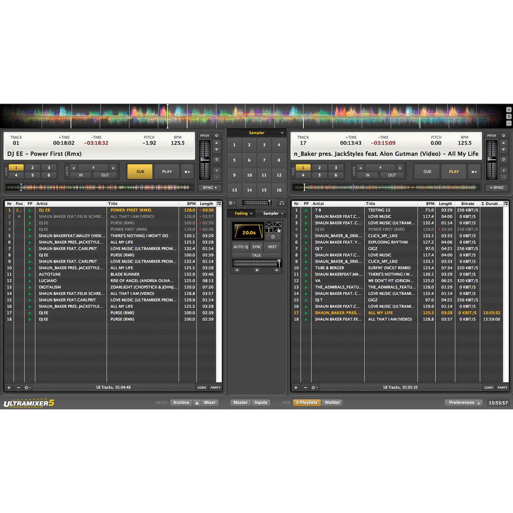 UltraMixer 5 Pro Entertain - Professional DJ Software