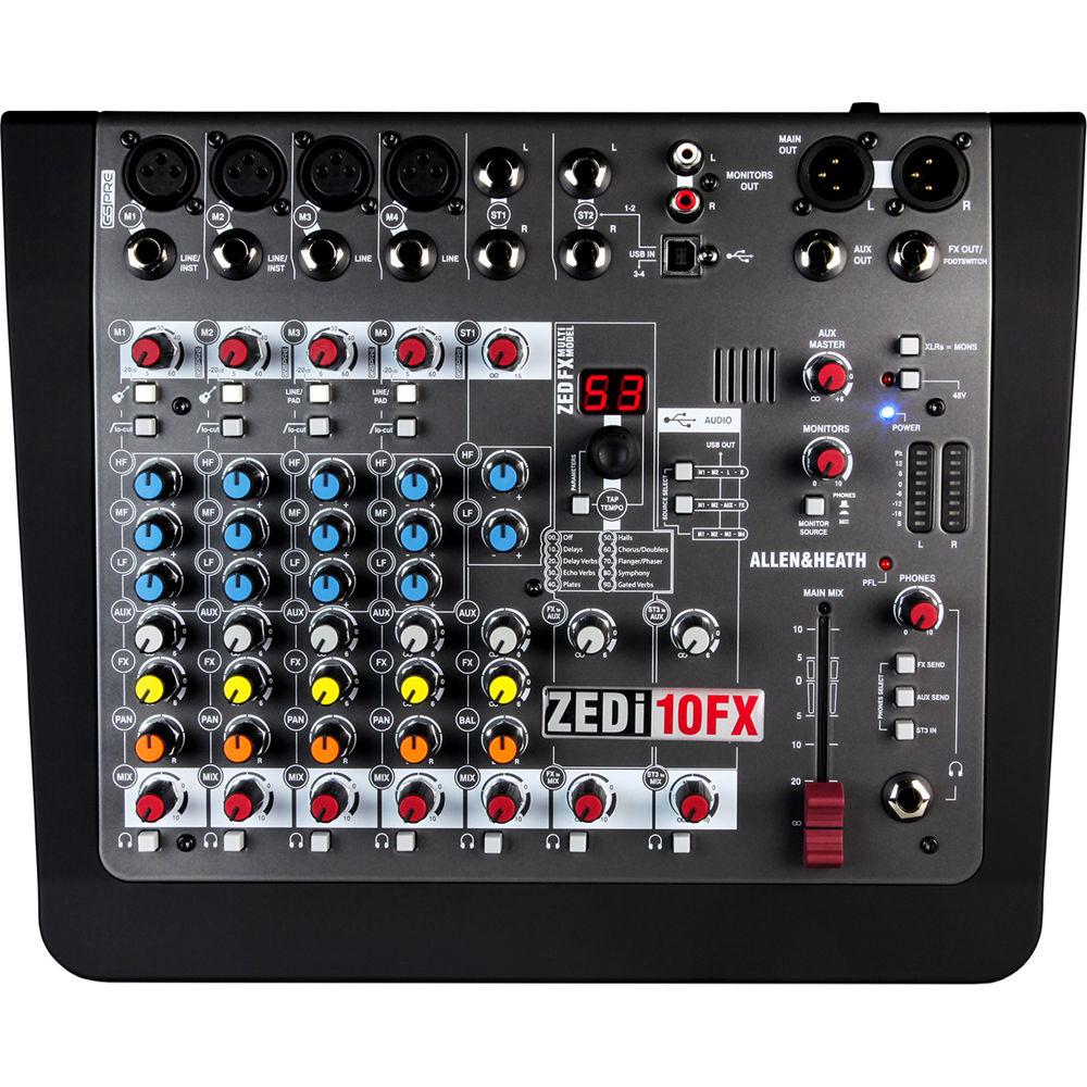 Allen & Heath ZEDi-10FX Compact Hybrid Mixer USB Interface