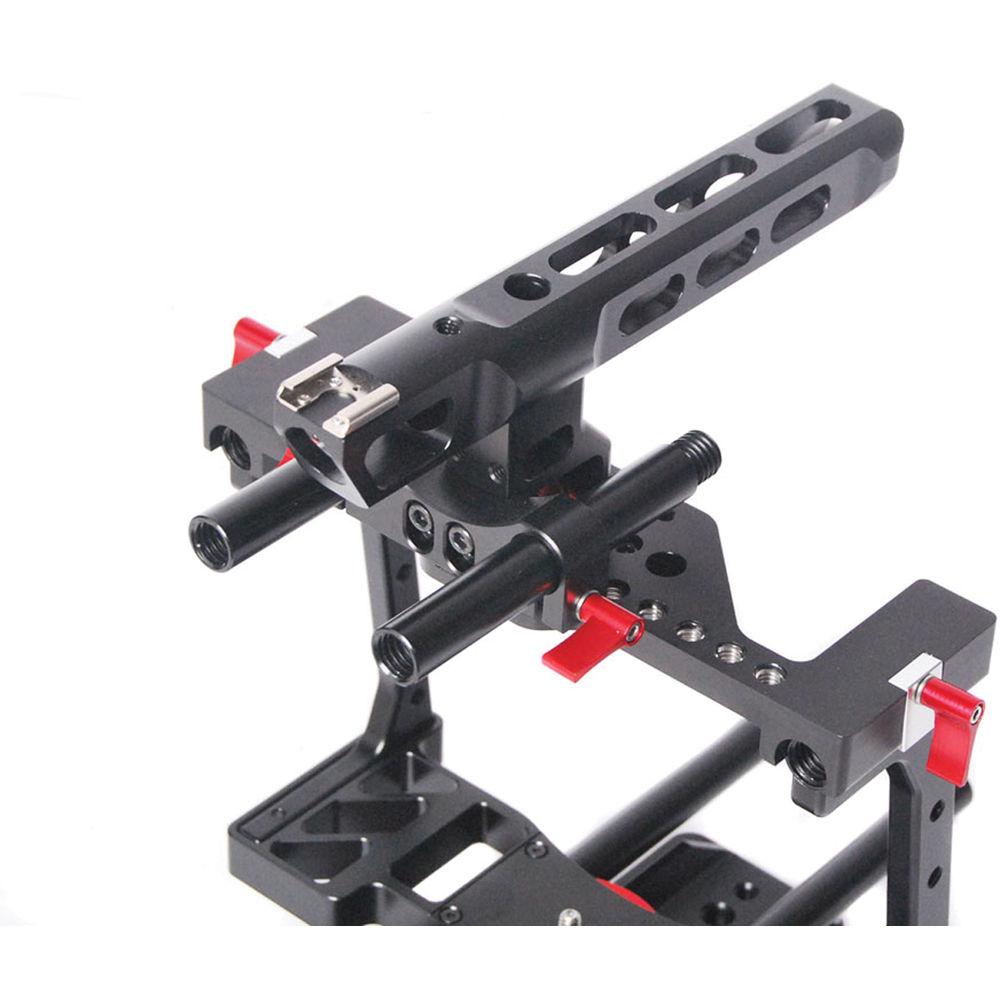 CAME-TV BMCC-01 Rig with Top Handle Dovetail Plate & 15mm Rods Kit for Blackmagic Cinema