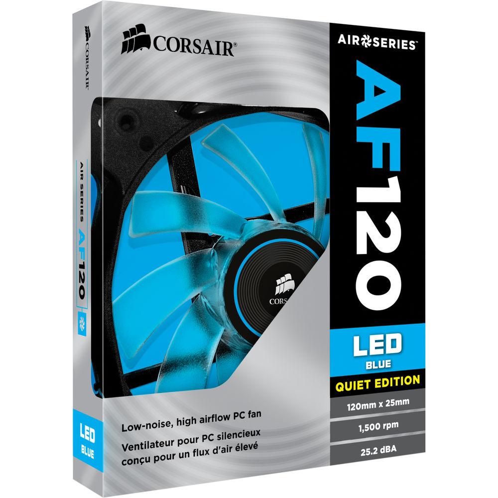 Corsair Air Series AF120 LED Blue Quiet Edition High Airflow 120 mm Fan