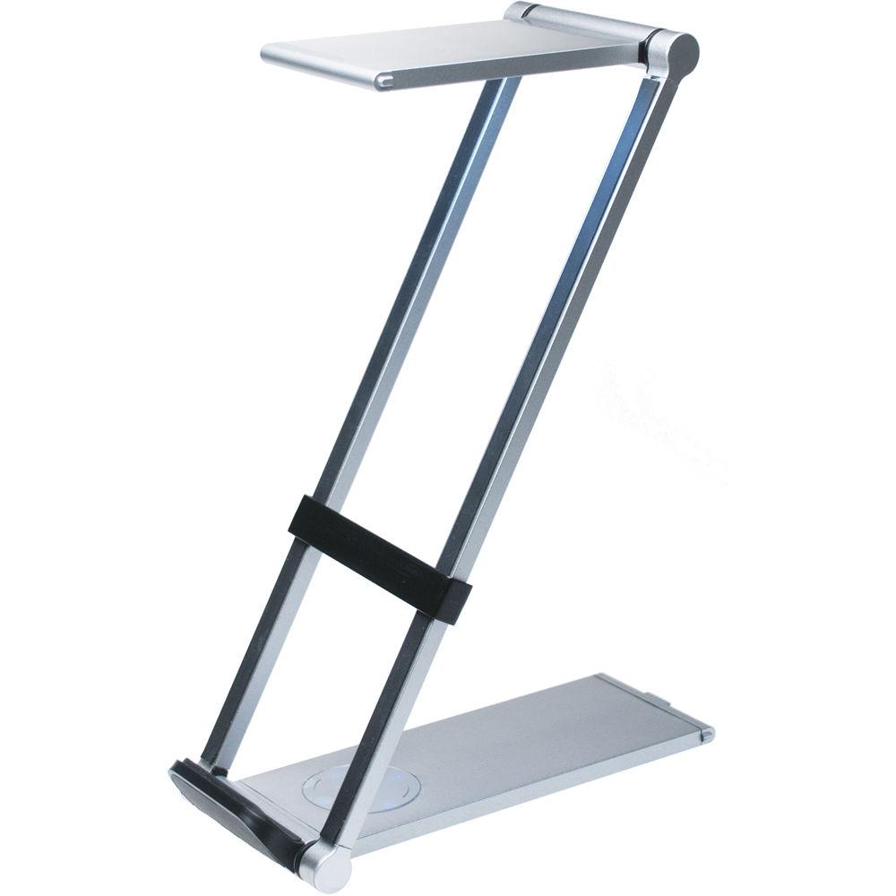 CTA Digital Foldable LED Desk Lamp Stand for Tablets and Smartphones