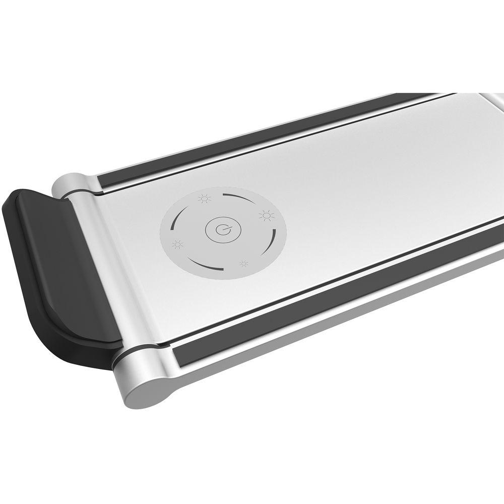 CTA Digital Foldable LED Desk Lamp Stand for Tablets and Smartphones