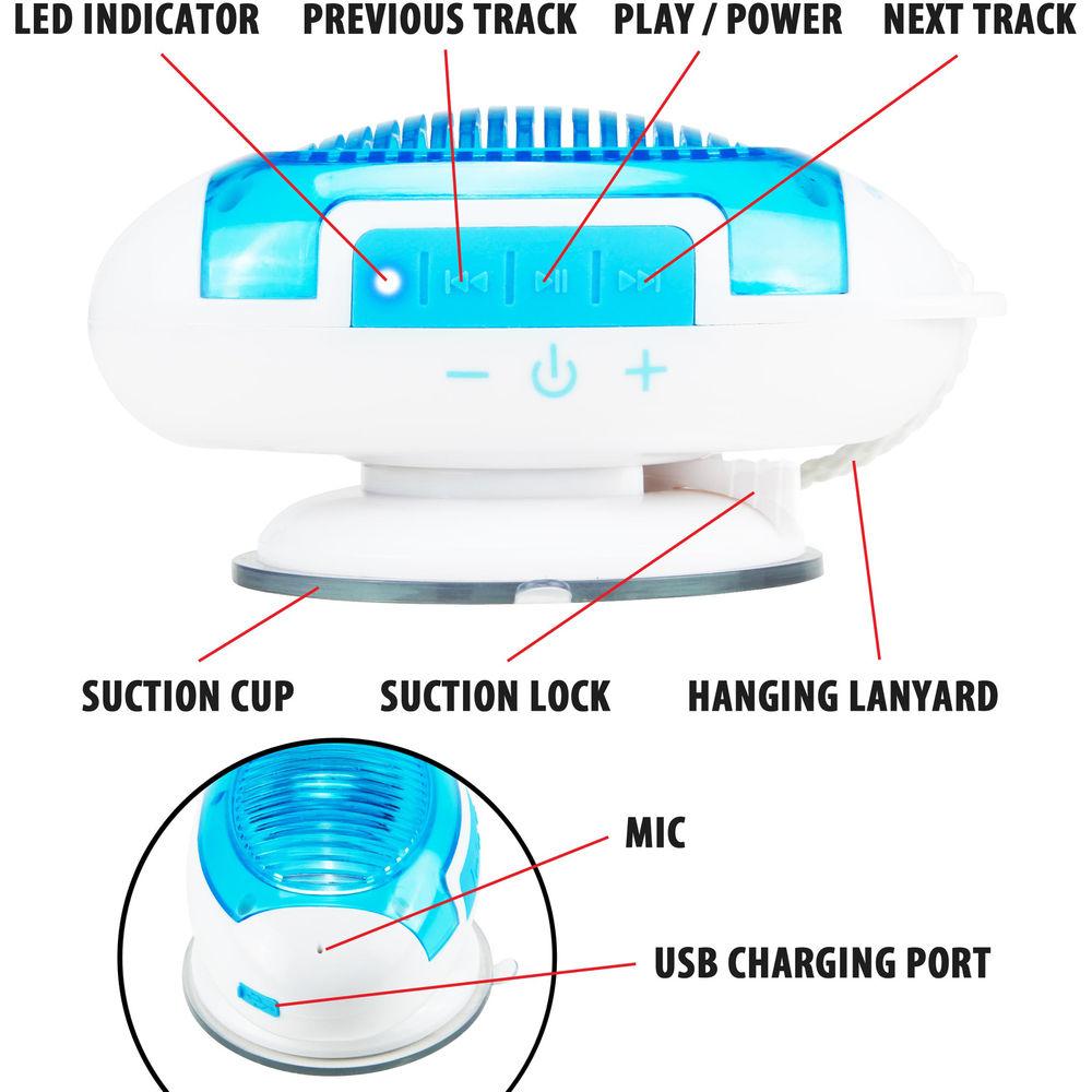 GOgroove BlueSYNC H20 Bluetooth Shower Speaker