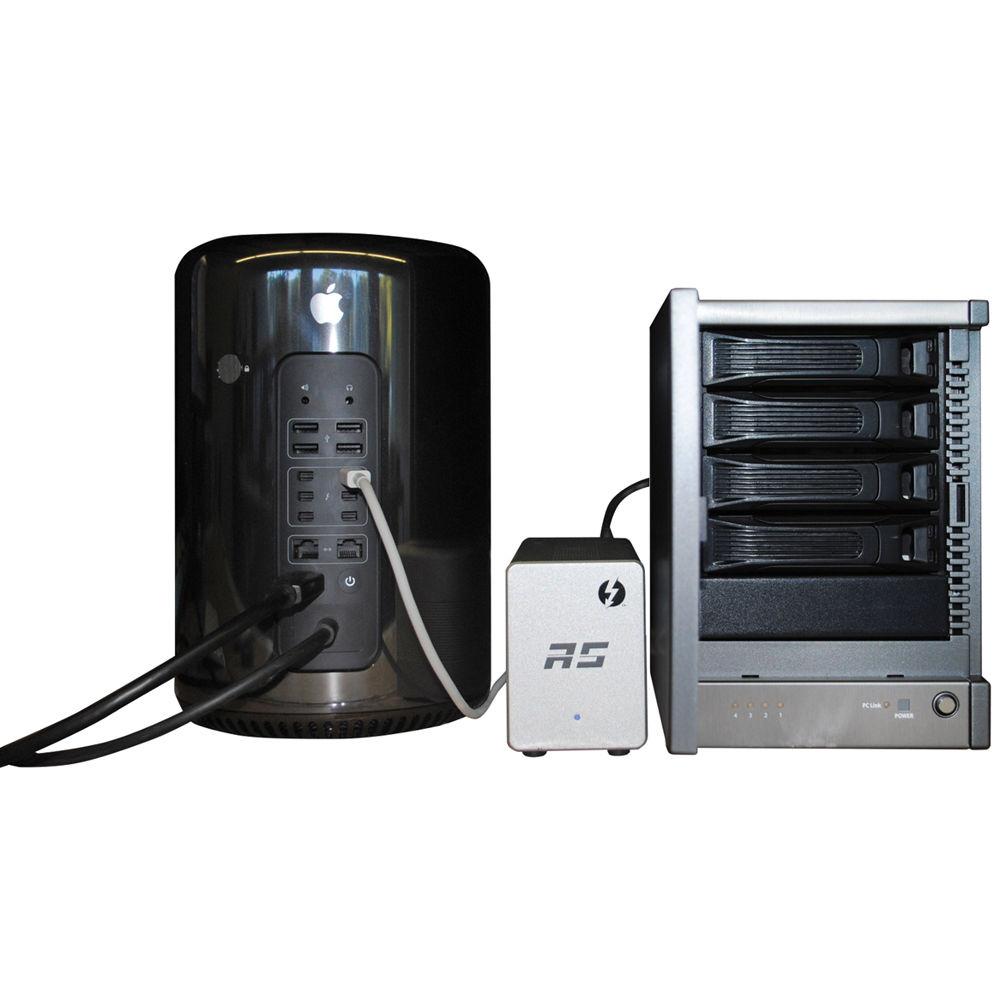 HighPoint RocketStor 6324AS 4-Bay RAID Enclosure with Thunderbolt 2 Adapter