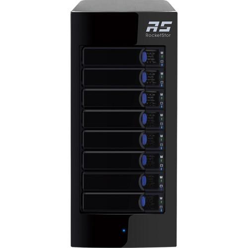 HighPoint RocketStor 6418TS Eight-Bay Q-SATA Turbo RAID Tower Enclosure