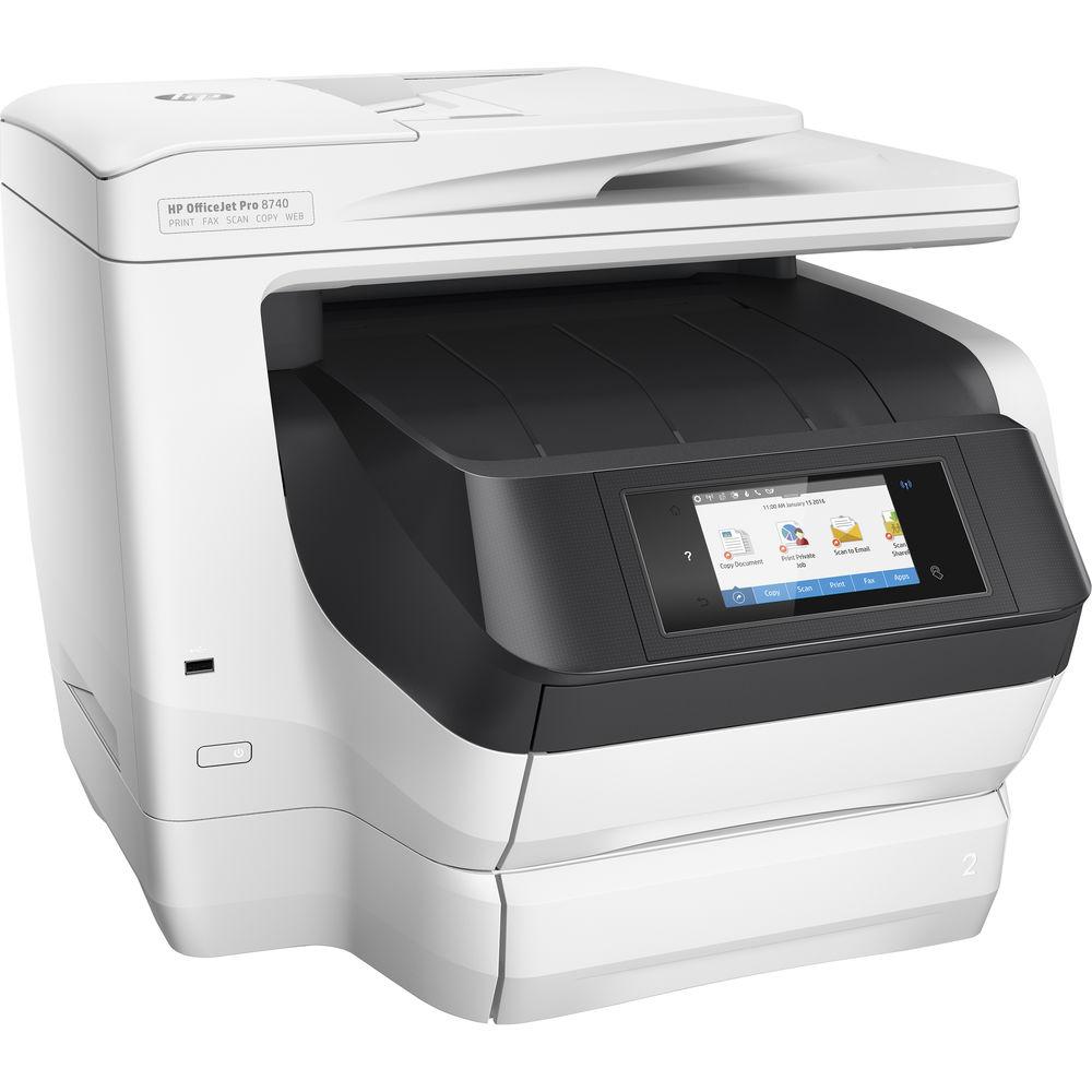 HP OfficeJet Pro 8740 All-in-One Inkjet Printer, HP, OfficeJet, Pro, 8740, All-in-One, Inkjet, Printer