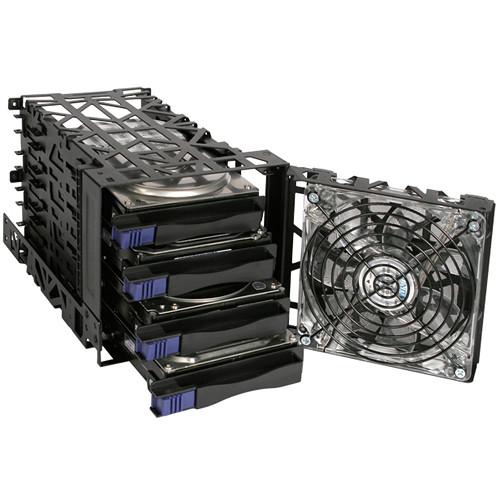 Icy Dock Black Vortex 4-Bay 3.5" Hard Drive Cooler Cage