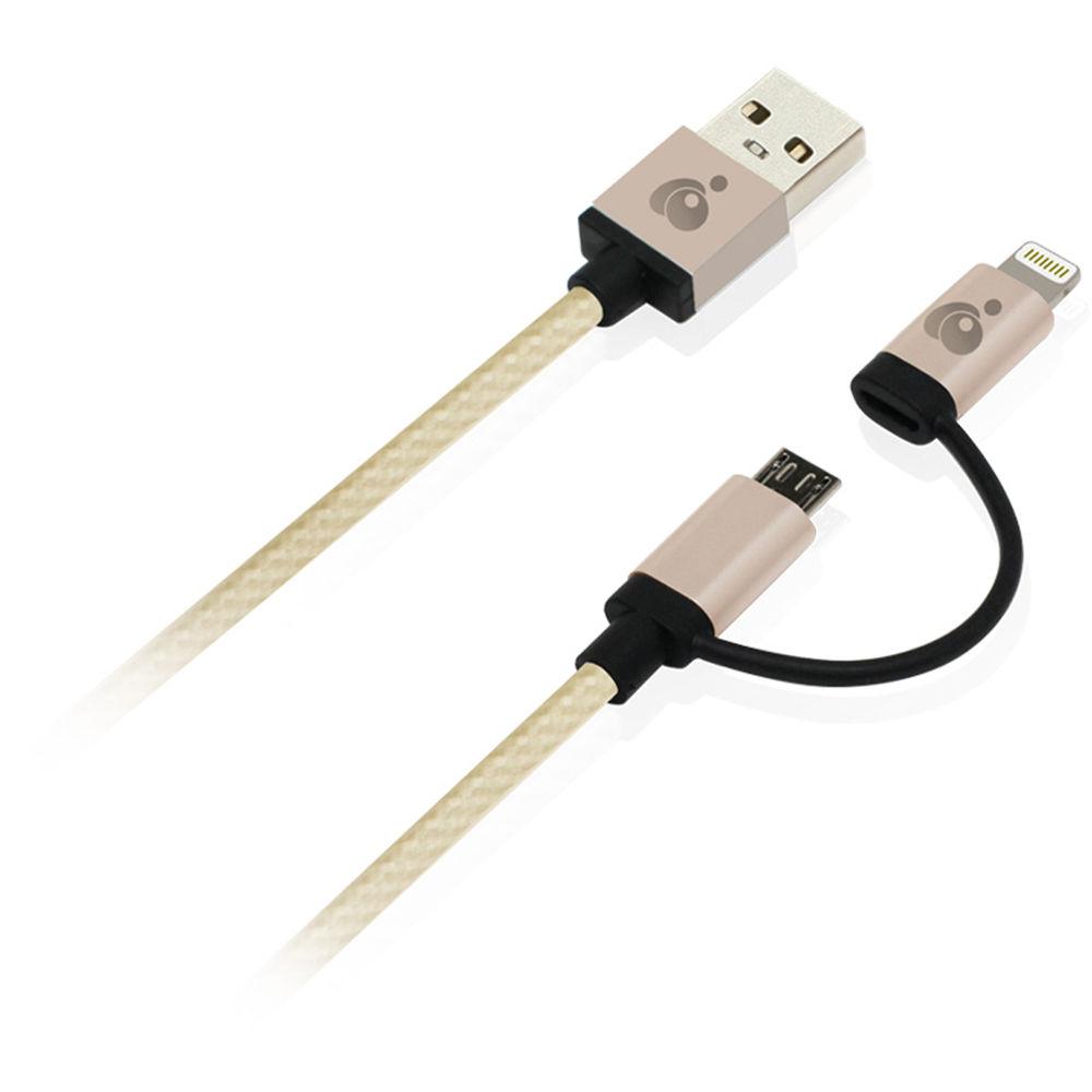 IOGEAR DuoLinq 2-in-1 Charge & Sync Cable