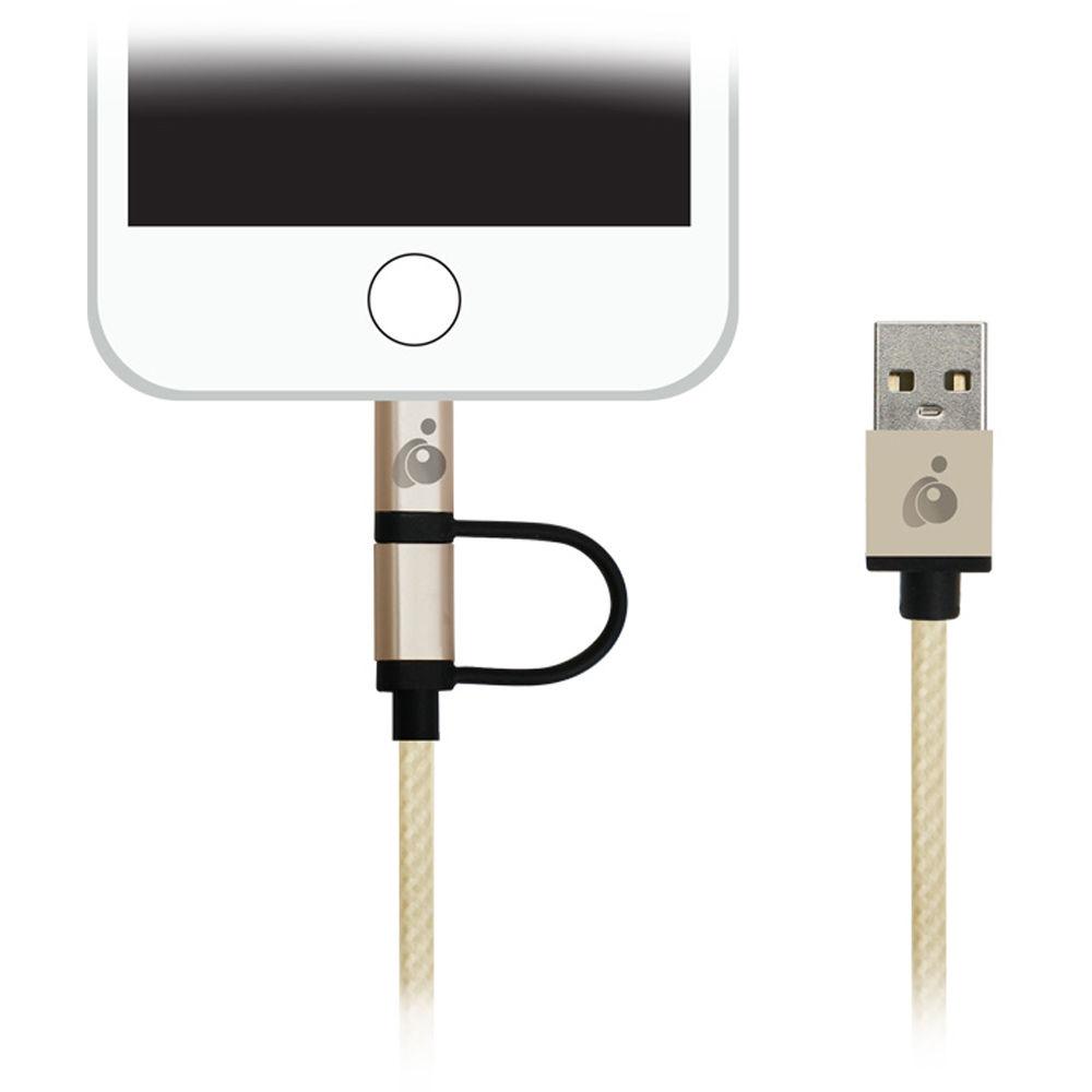 IOGEAR DuoLinq 2-in-1 Charge & Sync Cable