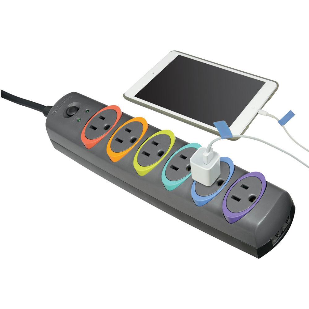 Kensington SmartSockets Premium 6-Outlet Surge Protector
