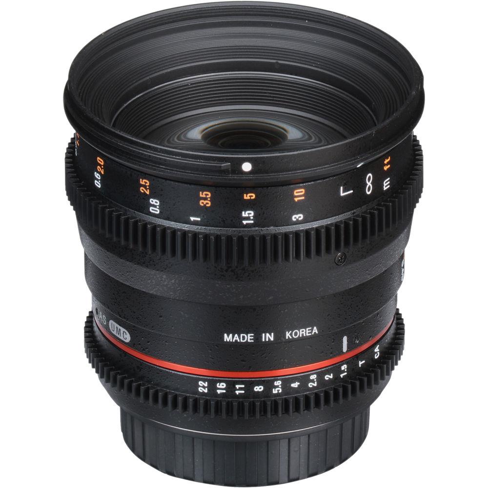Samyang 50mm T1.5 VDSLR AS UMC Lens for Canon EF Mount