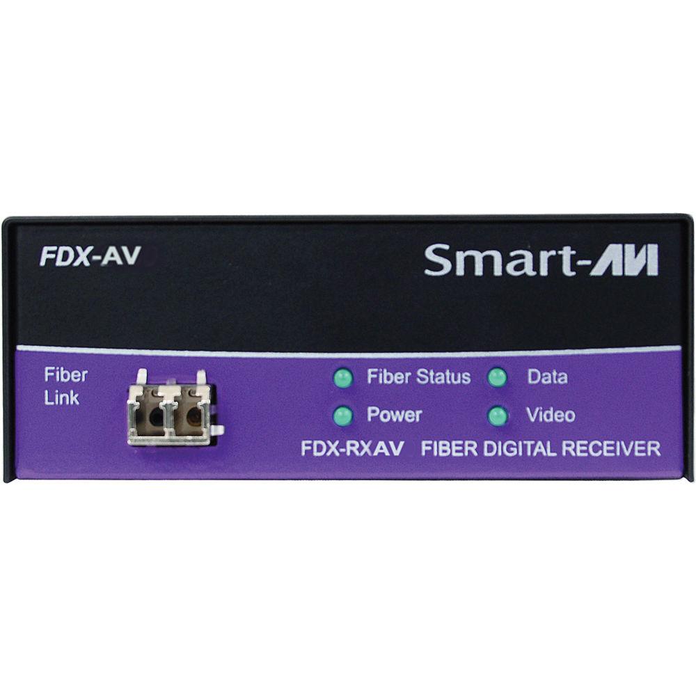Smart-AVI FDX-RXAVS Digital Signage and Multimedia over Multimode Fiber Extender