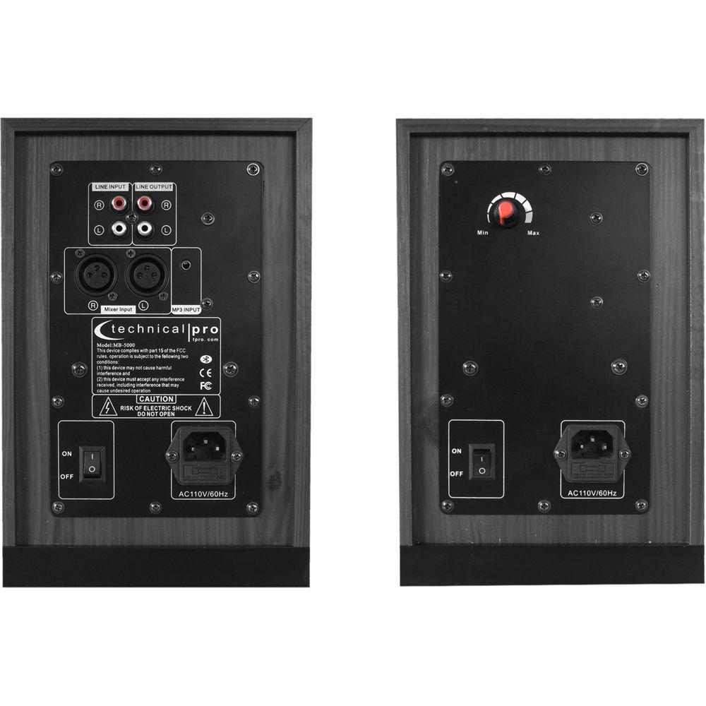 Technical Pro MBW5000 Wireless Bluetooth Studio Monitor Speaker