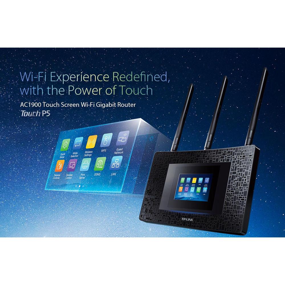 TP-Link Touch P5 Dual-Band Wireless-AC1900 Touch Screen Gigabit Router