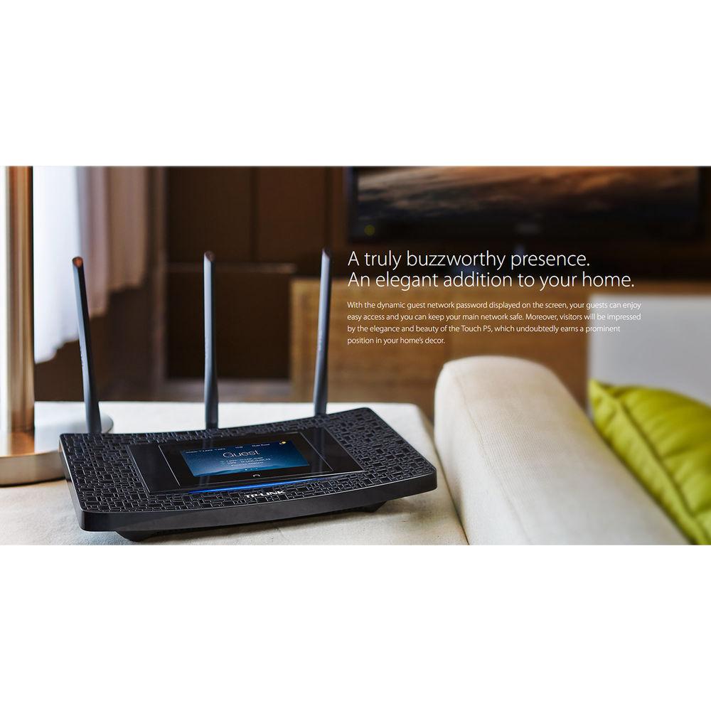 TP-Link Touch P5 Dual-Band Wireless-AC1900 Touch Screen Gigabit Router