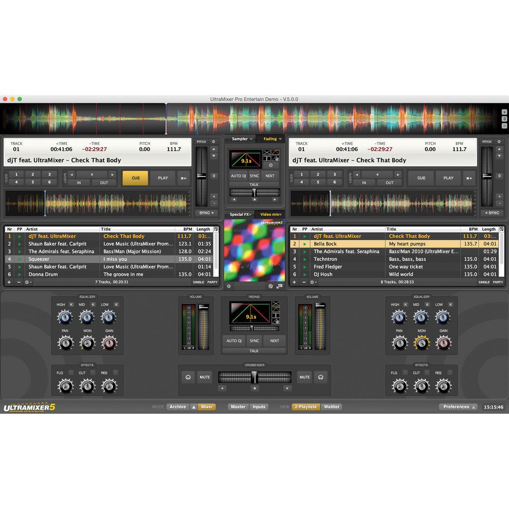 UltraMixer 5 Pro Entertain - Professional DJ Software