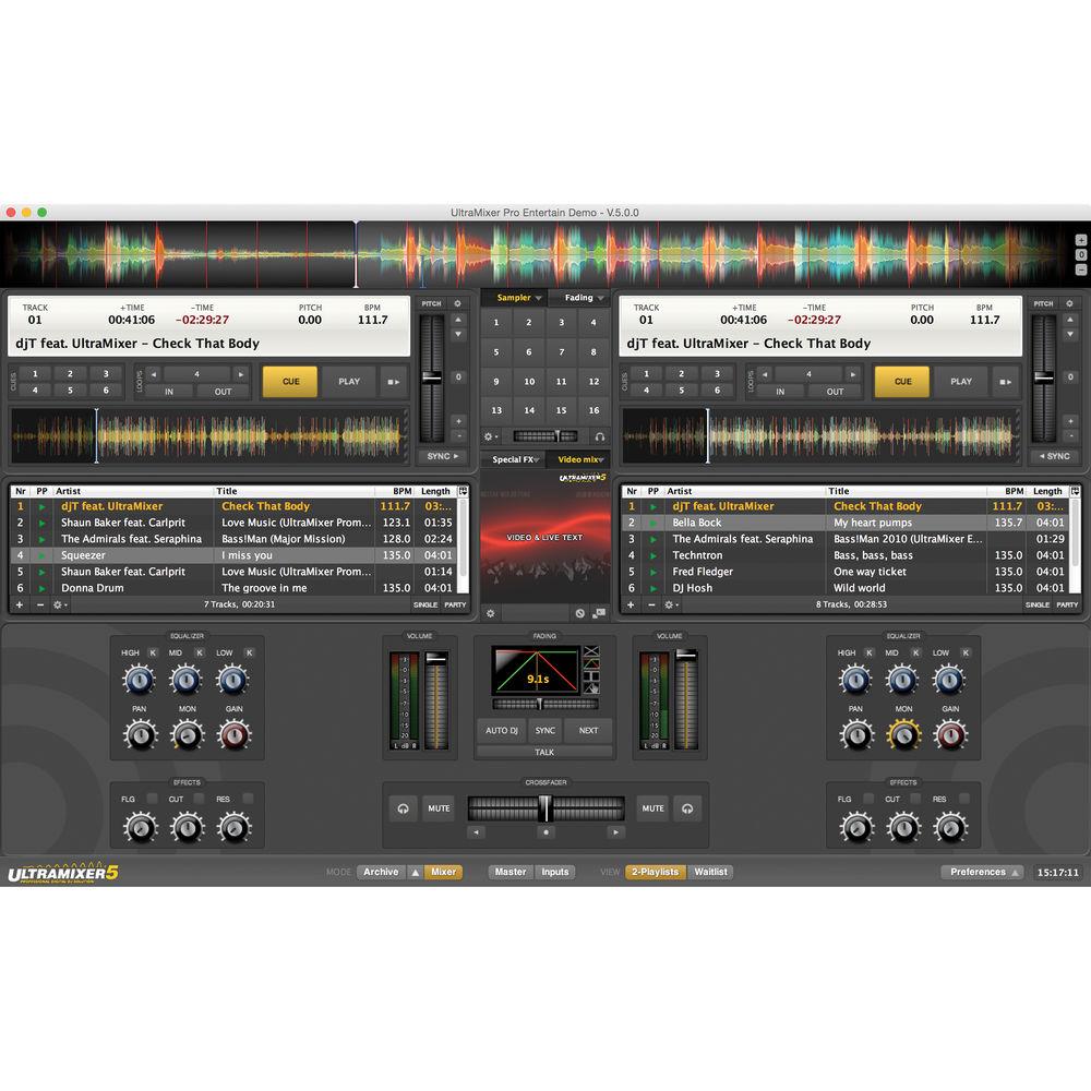 UltraMixer 5 Pro Entertain - Professional DJ Software