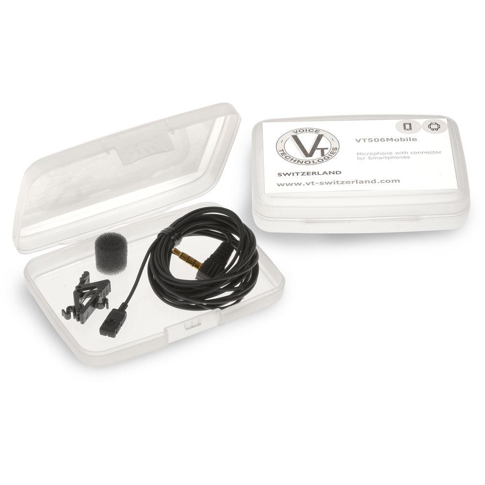 Voice Technologies VT506MOBILE Omni Lavalier Microphone for Smartphones