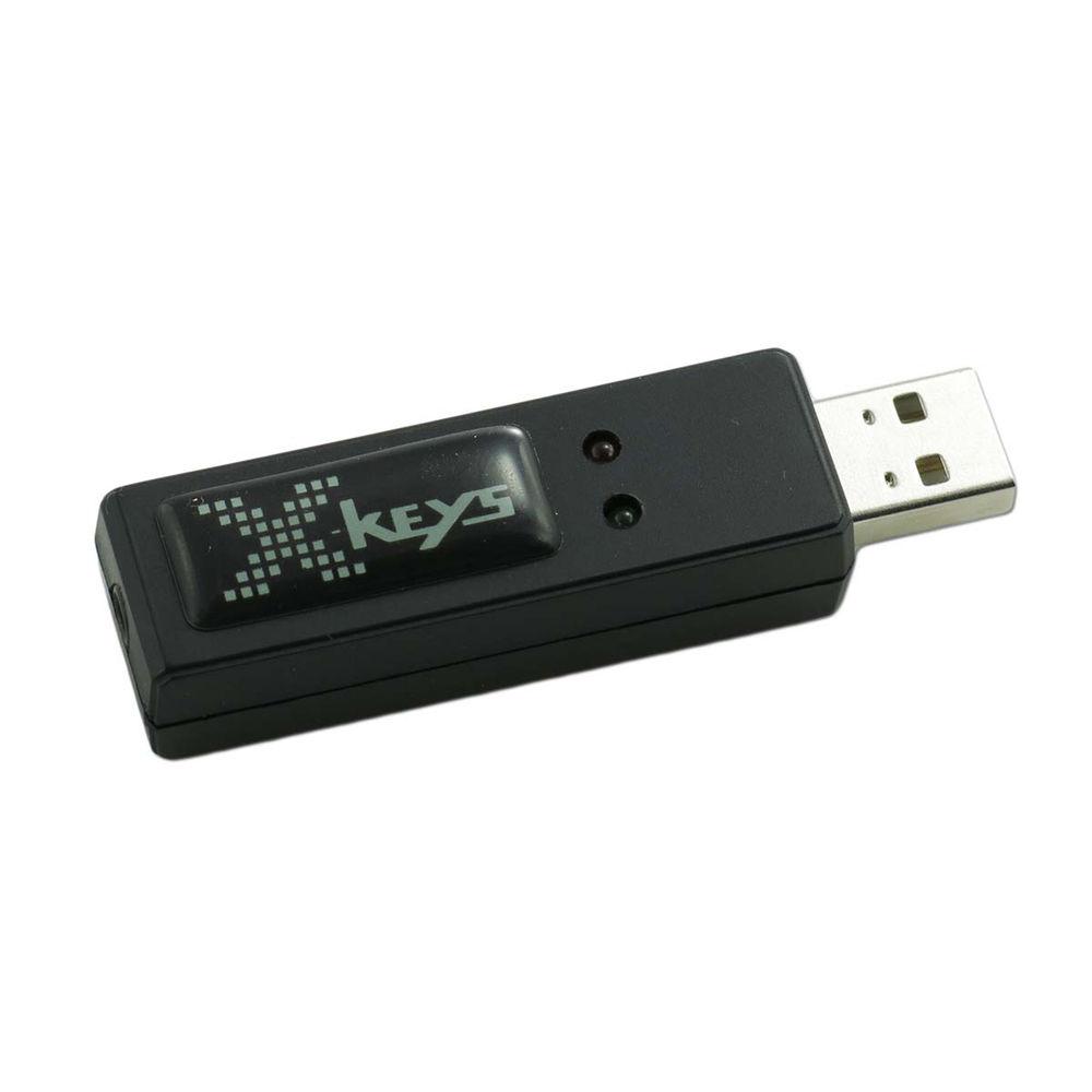 X-keys USB 3 Switch Interface with Green Commercial Foot Switch