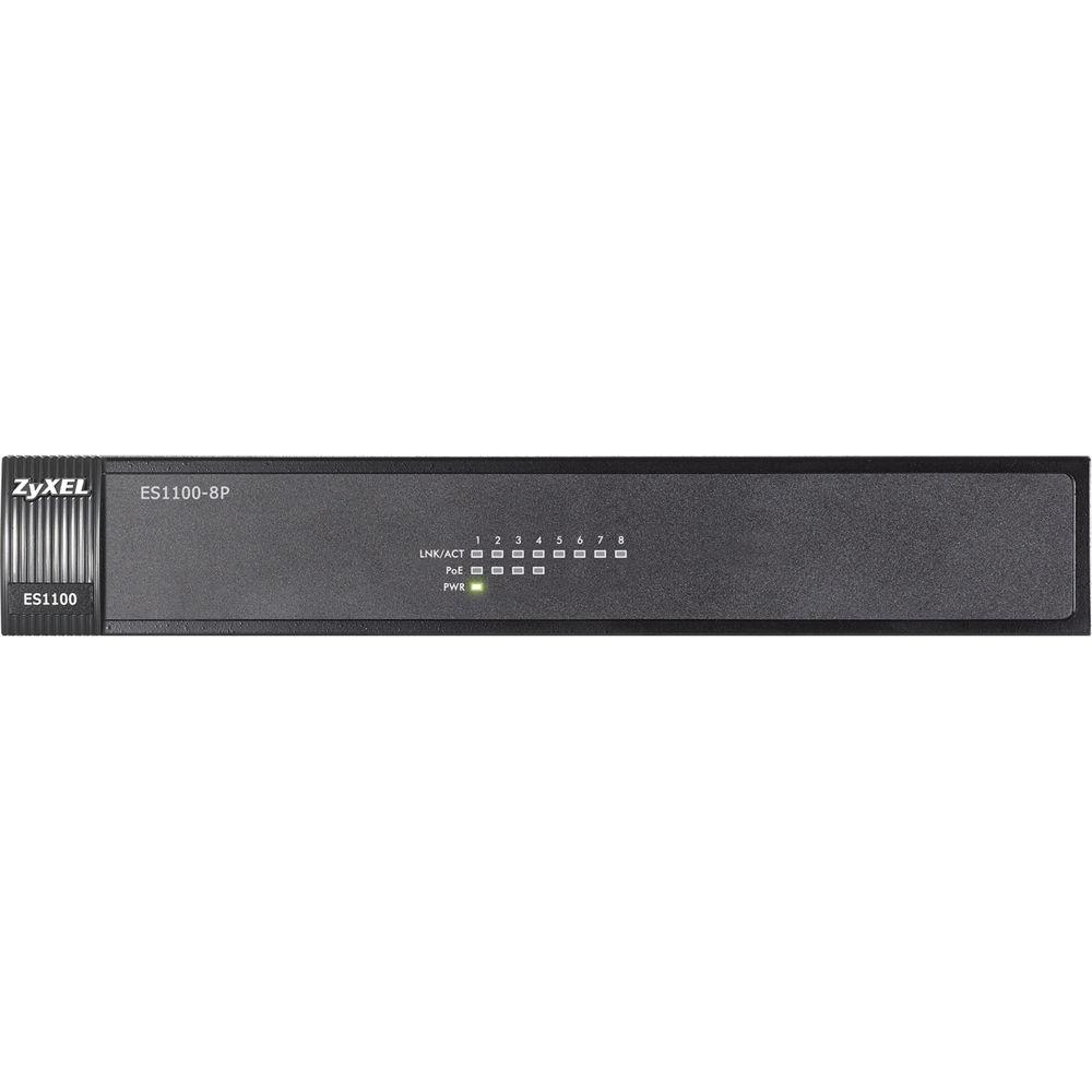 ZyXEL ES1100 Series 8-Port FE Unmanaged PoE Switcher