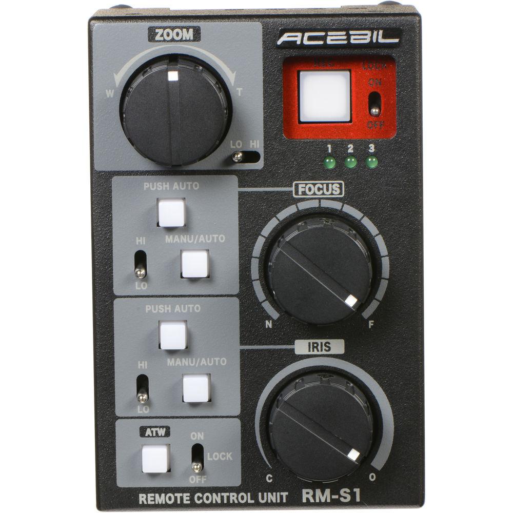 Acebil RM-S1 Focus Iris Zoom Controller for Sony and Canon LANC Camcorders