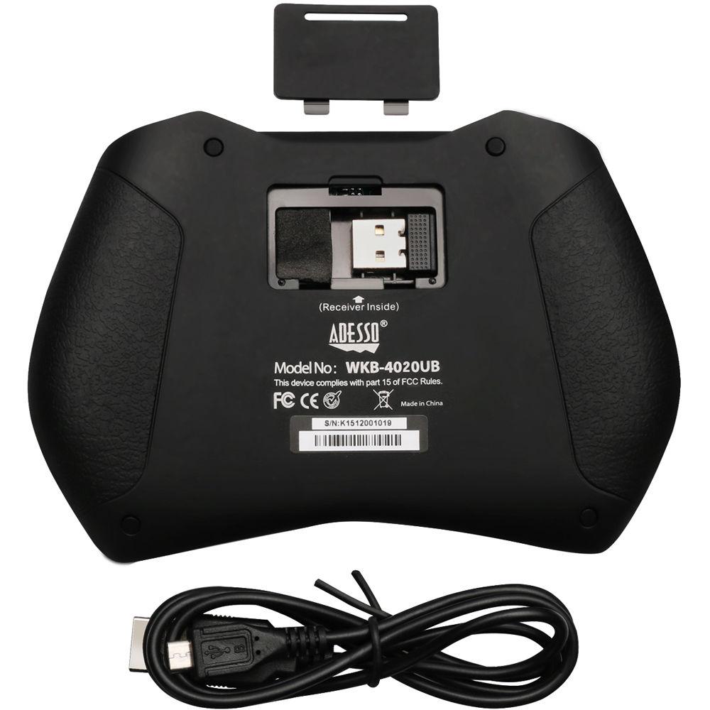 Adesso SlimTouch 4020 Wireless Keyboard with Touchpad