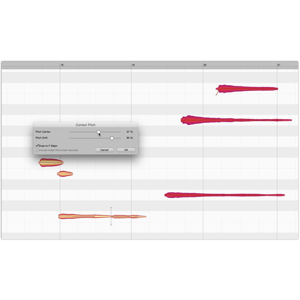 Celemony Melodyne Editor 4 - Polyphonic Pitch Shifting Time Stretching Software