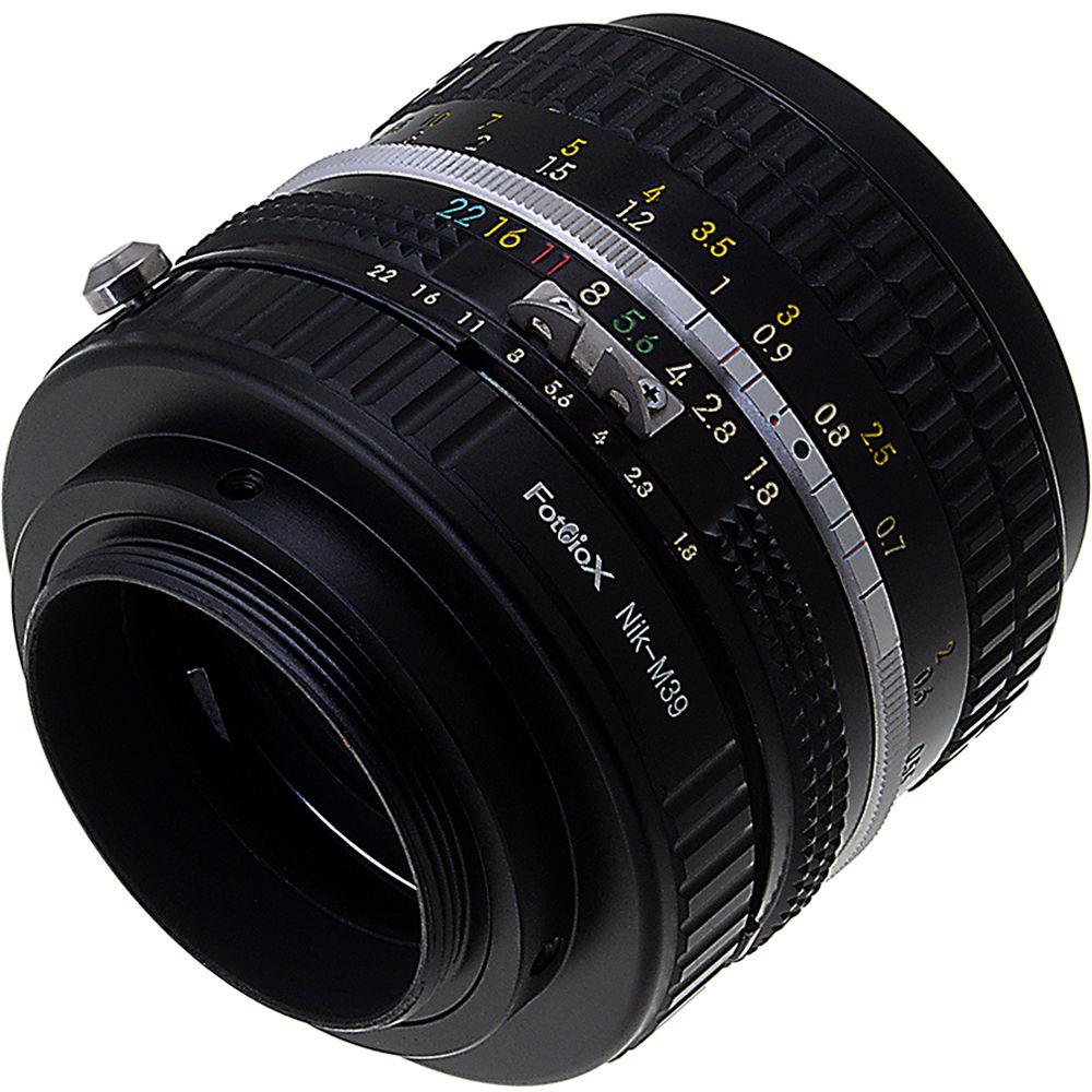FotodioX Pro Lens Mount Adapter for Nikon F-Mount Lens to M39-Mount Camera