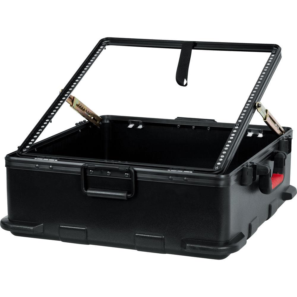 Gator Cases ATA Molded Mixer Case with 12U Pop-Up Rack Rails